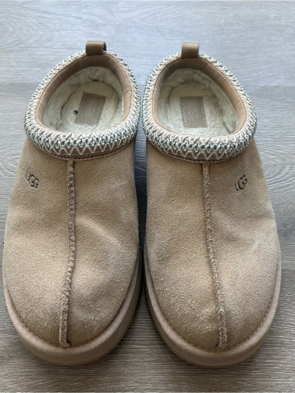 UGG Women’s Tasman Slip-On Suede Slippers - Sand